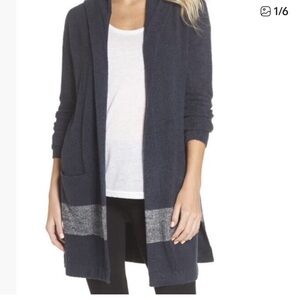 Barefoot Dreams Sweaters Barefoot Dreams Cozychic Lite Coastal Hooded Cardigan